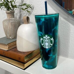 Starbucks Turquoise Green Wave Tumbler Venti